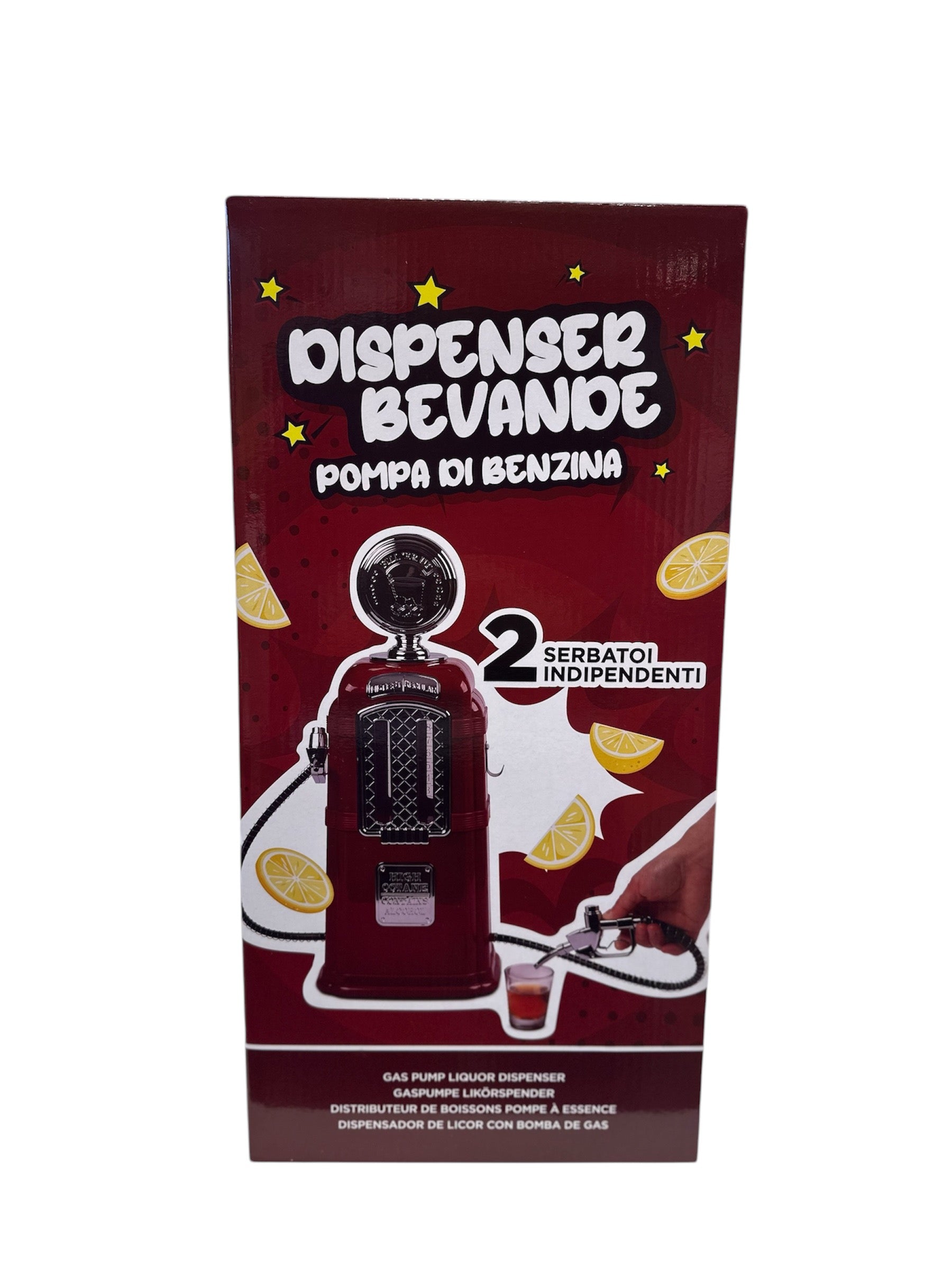 Dispenser bevande forma pompa di benzina con 2 pompe dipendente Kasanova Dispenser bevande forma pompa di benzina con 2 pompe dipendente Kasanova